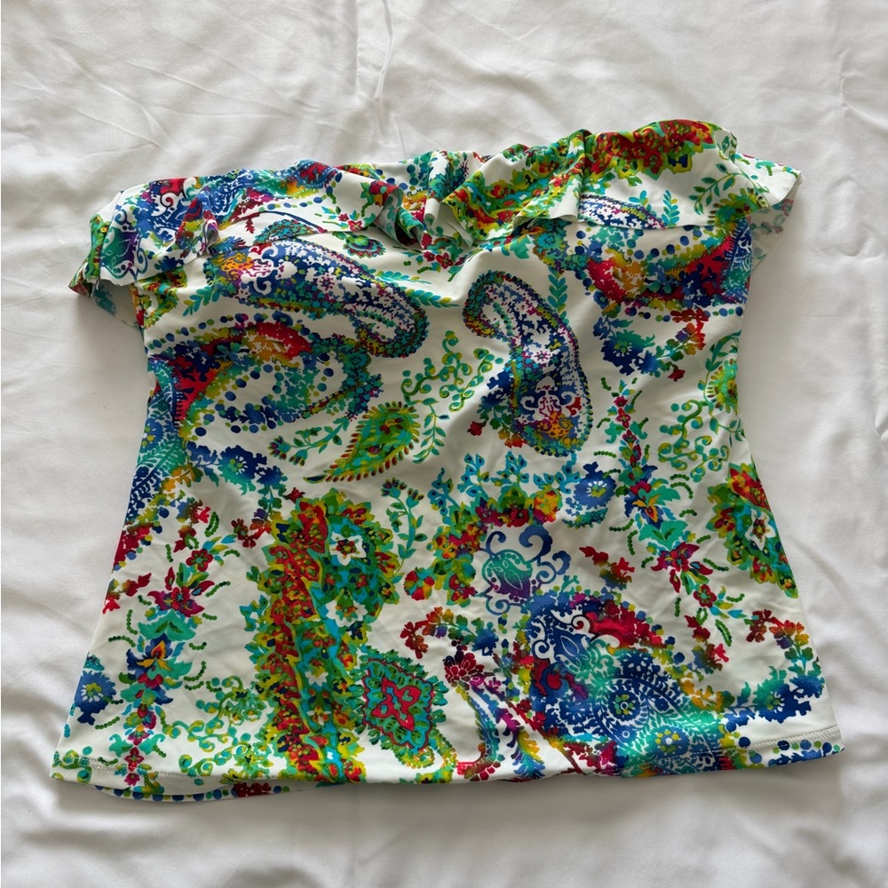 Chaps Multicolor Paisley Blouse